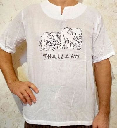 Лот: 12995001. Фото: 1. Тайская рубашка-туника, летняя... Рубашки