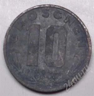 Лот: 1447351. Фото: 1. Австрия. 10 грош 1948г. Цинк. Германия и Австрия