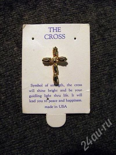 Лот: 181109. Фото: 1. Значок "The Cross / Крест" христианский. Другое (значки, медали, жетоны)