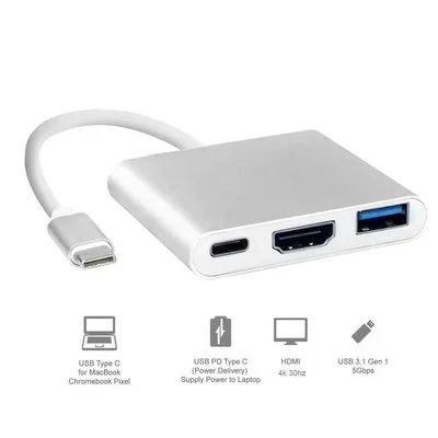 Лот: 15840989. Фото: 1. Адаптер USB Type-C (USB-C To HDMI... Шлейфы, кабели, переходники