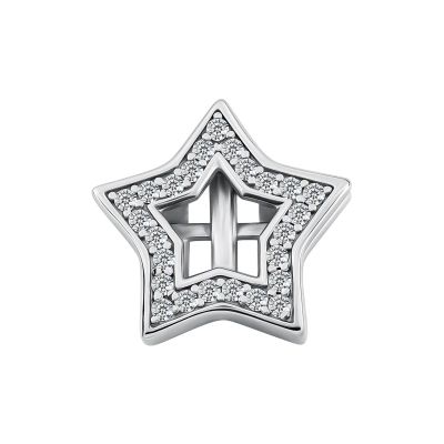 Лот: 23900146. Фото: 1. Серебряный шарм с фианитами. Другое (ювелирные изделия, бижутерия, часы)