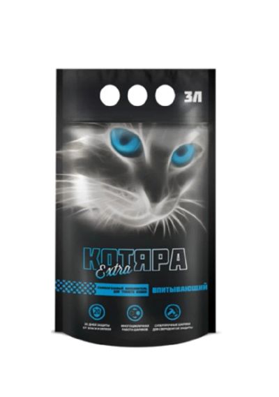 Лот: 4995060. Фото: 1. Наполнитель Котяра Extra, силикагелевый... Миски, лотки, наполнители