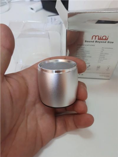 Лот: 11690901. Фото: 1. колонка Mini Speaker РТН Серебро. Портативные, беспроводные колонки