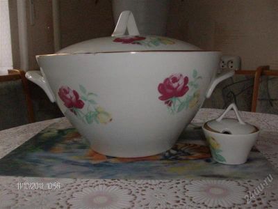 Лот: 1267639. Фото: 1. Супница+соусница в подарок. Другое (посуда, кухонная утварь)