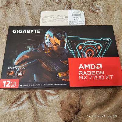 Лот: 21972102. Фото: 1. Новая видеокарта Gigabyte RX 7700... Видеокарты