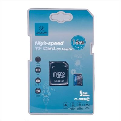 Лот: 22150327. Фото: 1. КАРТА ПАМЯТИ USAMS microSDHC+АД... Карты памяти