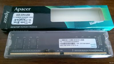 Лот: 13755104. Фото: 1. Оперативная память Apacer 4Gb... Оперативная память