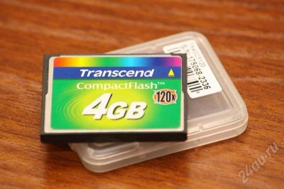 Лот: 378517. Фото: 1. Карта памяти CompactFlash Trnscend... USB-флеш карты