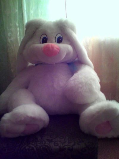 Лот: 9472602. Фото: 1. Мягкий заяц. Мягкие