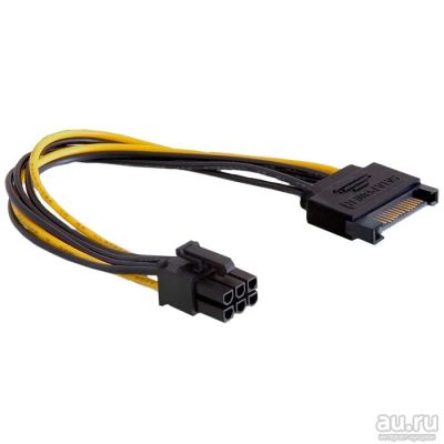Лот: 18226834. Фото: 1. Переходник питания SATA/PCI-E... Шлейфы, кабели, переходники