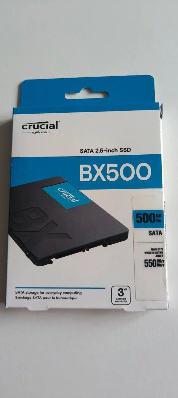 Лот: 25717816. Фото: 1. Ssd crucial bx500. SSD-накопители