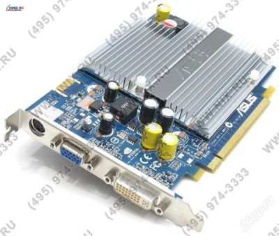 Лот: 2866429. Фото: 1. 256Mb PCI-E ddr-2 ASUS EN7300GT... Видеокарты
