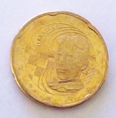 Лот: 24375243. Фото: 1. Хорватия 20 евроцентов 2023 первый... Европа