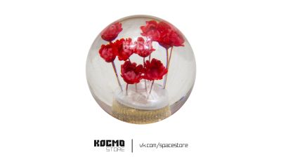 Лот: 20598067. Фото: 1. Ручка КПП "Цветы", шар, цвет красный. Другое (автозапчасти)