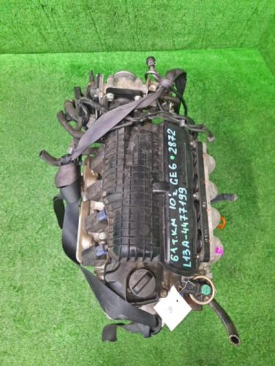 Лот: 19382085. Фото: 1. Двигатель Honda Fit GE6 L13A 2... Двигатель и элементы двигателя