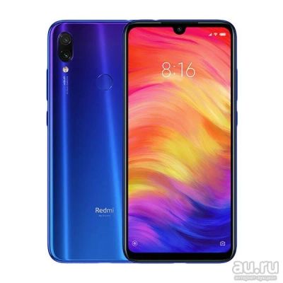 Лот: 13841847. Фото: 1. Xiaomi Redmi Note 7 3/32 синий. Смартфоны