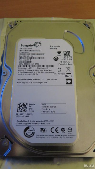 Лот: 13274828. Фото: 1. Жесткий диск Seagate ST3500418AS... Жёсткие диски (HDD)