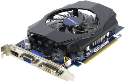 Лот: 5192232. Фото: 1. 2Gb PCI-E DDR-3 Gigabyte GV-N630-2GI... Видеокарты
