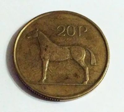 Лот: 25710423. Фото: 1. Ирландия 20 пенсов 1998. Европа