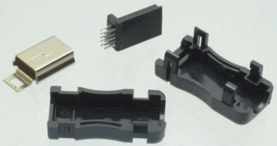 Лот: 6853655. Фото: 1. Мини USB 10pin штекер под пайку... Шлейфы, кабели, переходники