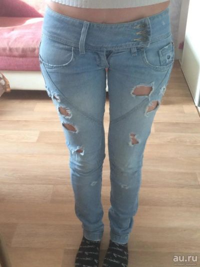 Лот: 8226789. Фото: 1. джинсы низкая талия bershka 42. Джинсы