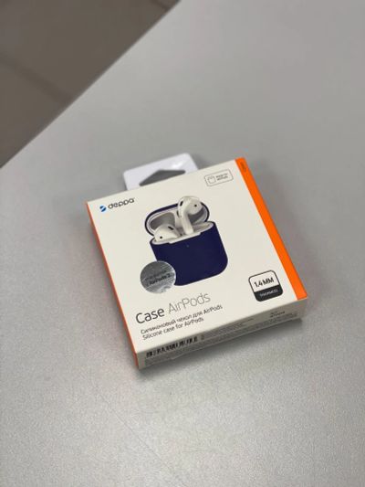 Лот: 17274892. Фото: 1. Чехол для Apple AirPods 2 синего... Чехлы, бамперы