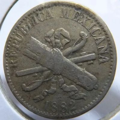Лот: 3732914. Фото: 1. Мексика 5 сентаво 1882г. Америка