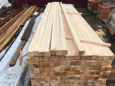 Лот: 12324783. Фото: 1. Брусок 50*50*3м сосна дисковый... Древесина, пиломатериал