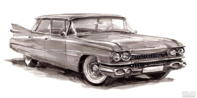 Лот: 9349992. Фото: 1. автомобиль 1959 Cadillac Eldorado... Картины, рисунки