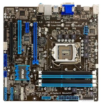Лот: 5226142. Фото: 1. ASUS P8H77-M. Материнские платы