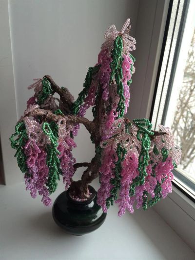 Лот: 3778670. Фото: 1. Глициния розовая. Авторские куклы, игрушки, поделки