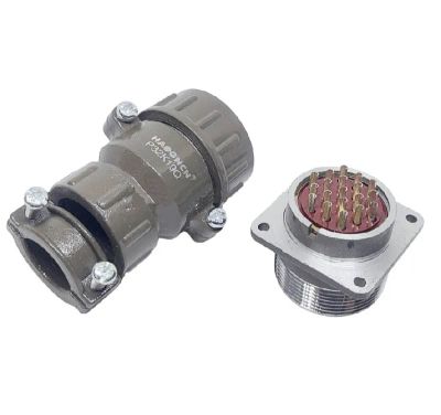 Лот: 24562842. Фото: 1. Авиационный разъем P32K19Q 19pin. Разъёмы