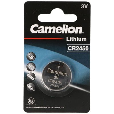 Лот: 25800067. Фото: 1. Батарейка CAMELION CR2450 (BP-1... Батарейки, аккумуляторы, элементы питания