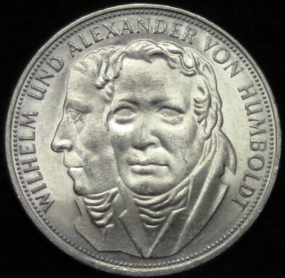 Лот: 6698622. Фото: 1. ФРГ 5 марок 1967г АНЦ серебро... Европа