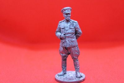 Лот: 21349106. Фото: 1. Оловянный солдатик Маршал Советского... Скульптуры