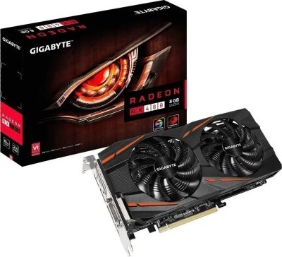 Лот: 12134268. Фото: 1. Видеокарта Radeon RX 480 windforce... Видеокарты