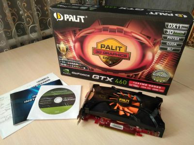 Лот: 9013398. Фото: 1. Видеокарта Nvidia GTX 460 1024mb... Видеокарты