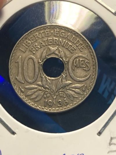 Лот: 19815180. Фото: 1. Франция 10 сантимов, 1936. Европа