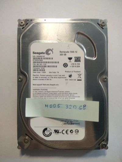 Лот: 19264417. Фото: 1. HDD5 Seagate Barracuda 7200 320GB... Жёсткие диски (HDD)