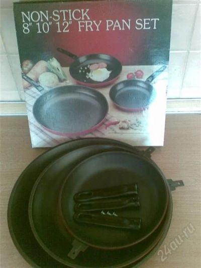 Лот: 1227415. Фото: 1. Набор сковородок. Сковороды и сотейники