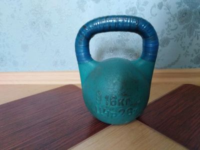 Лот: 16217190. Фото: 1. Гиря 16 кг. Гири