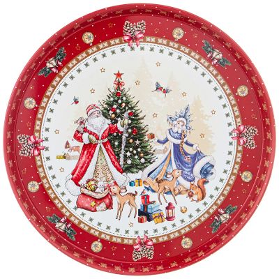 Лот: 24302674. Фото: 1. Поднос сервировочный Christmas... Предметы сервировки