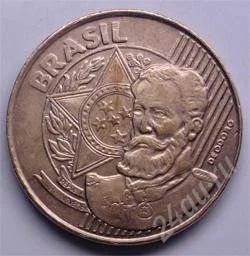 Лот: 101924. Фото: 1. Бразилия. 25 сентавос 2000г. Америка