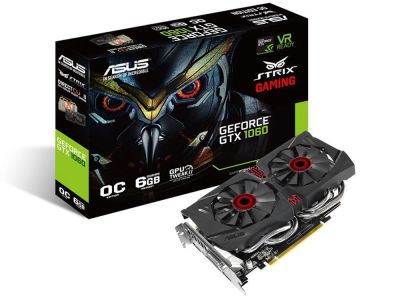 Лот: 11098473. Фото: 1. GTX 1060 6gb Asus Strix Gaming. Видеокарты
