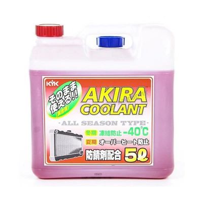 Лот: 12496248. Фото: 1. Akira Coolant -40С Красный 5 л. Масла, жидкости