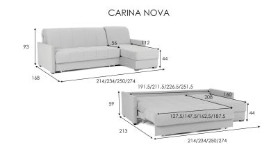 Лот: 24785489. Фото: 1. Угловой диван Carina Nova с анатомическим... Диваны
