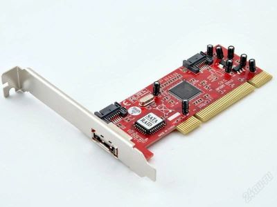 Лот: 1101308. Фото: 1. Raid контролер PCI SATA (2+1)port... Платы расширения, контроллеры, доп. порты