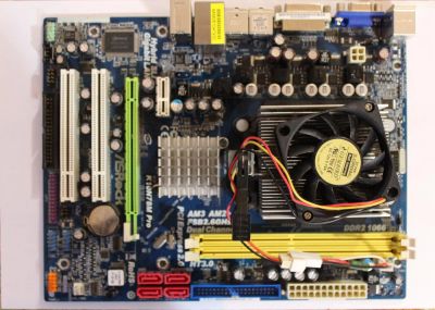 Лот: 4169432. Фото: 1. Материнская плата ASRock K10N78M... Материнские платы