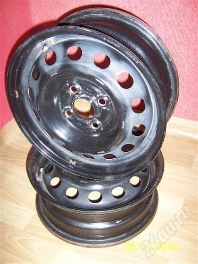 Лот: 602585. Фото: 1. Штамповка R14 5J 4x100 2шт. Диски
