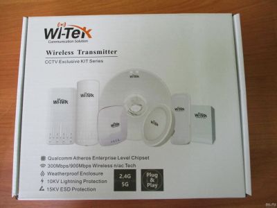 Лот: 14625290. Фото: 1. Wi-Fi мост WiTek WI-CPE111-KIT. Другое (сетевые устройства)
